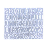 Alphabet Resin Mold Leopard Alphanumeric for Earrings Making