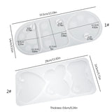M2EA Makeup Palette Spatula Tool Resin Casting Mold Eye Shadow Various Shapes