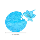 M2EA Window Decal DIY Mold Tree Birds Pattern Craft Silicone Resin Mold Tool