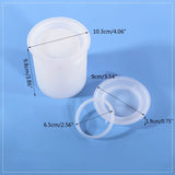 M2EA Resin Jars Molds with Lid Silicone Casting for Candy Jewelry Container Box
