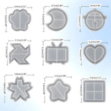 M2EA Star Moon Keychain Mold DIY Pendant