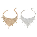 M2EA Tassel Neckerchief Neck Jewelry for Women Party Costume Necklace