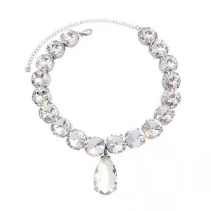 M2EA Geometric Rhinestones Choker Necklace