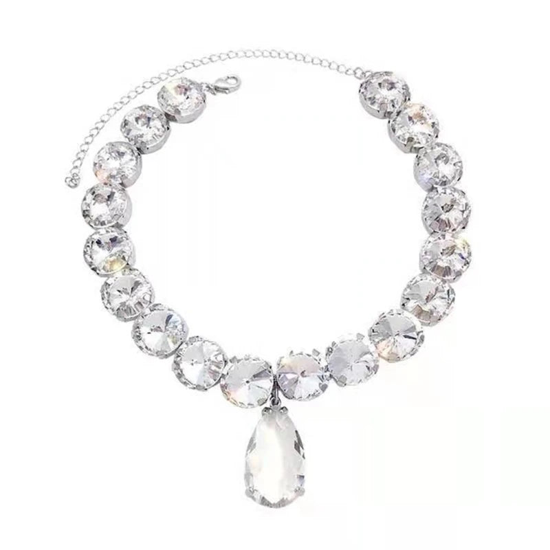 M2EA Geometric Rhinestones Choker Necklace