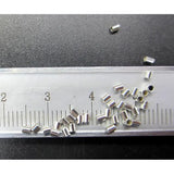 2.0mm Silver CRIMP END TUBE Jewelry Findings 200pcs