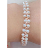 A+ Freshwater Pearl Beaded Girl's Bracelet 4-5mm