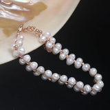 A+ Freshwater Pearl Beaded Girl's Bracelet 4-5mm