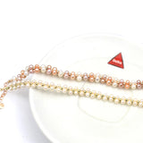 4mm AA Freshwater Pearl Beaded Bracelet, Two Rows