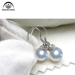 MADALENA SARARA 5-6mm Freshwater Pearl Women Earrings S925 Dangle Personality