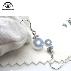 MADALENA SARARA 5-6mm Freshwater Pearl Women Earrings S925 Dangle Personality