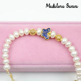 Colorful Freshwater Pearl Bracelet Purple Pink Rice Shape Women