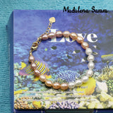 Colorful Freshwater Pearl Bracelet Rice Shape Women Bracelet