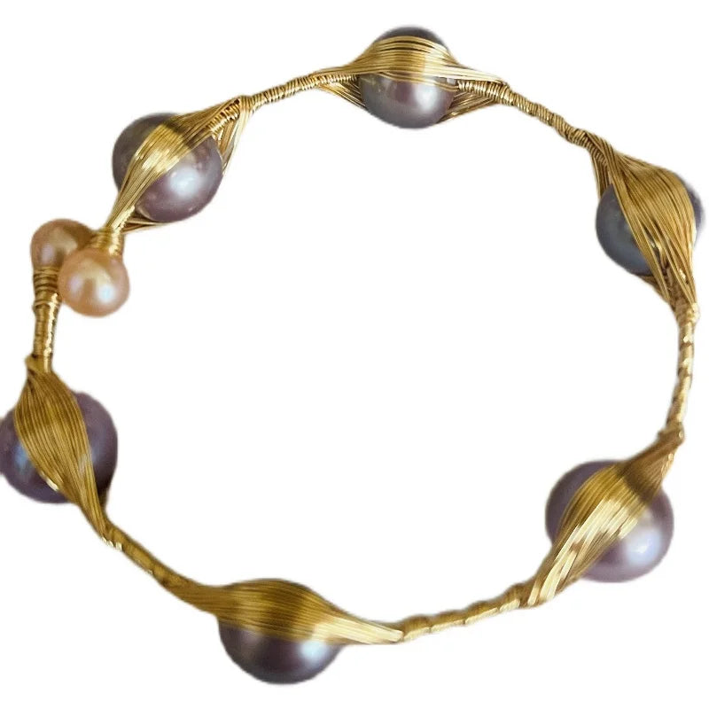 Colorful Freshwater Pearl Bracelet for Women