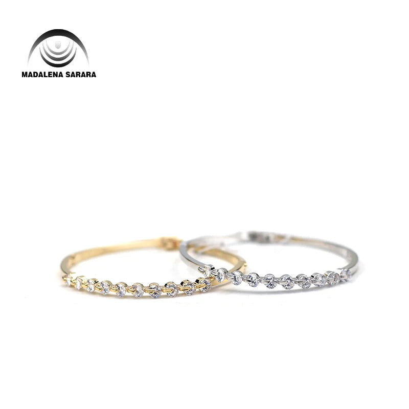 CZ Women Bracelet 2 Color Options Easy Open