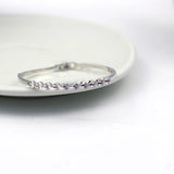 CZ Women Bracelet 2 Color Options Easy Open