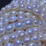 8-9mm Pearl Necklace Rice Shape Strand DIY Jewelry Making