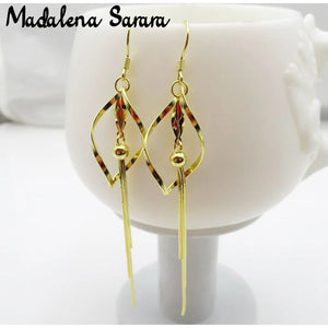 S925 Sterling Silver Tassel Long Drop Earrings