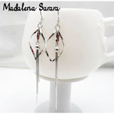 S925 Sterling Silver Tassel Long Drop Earrings