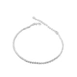 S925 Sterling Silver Women Bangle Gypsophila Flower Style