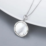 Sterling Silver 9-10mm Pearl Pendant Necklace