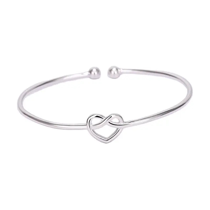 Sterling Silver 925 Heart Pop Girl Bracelet