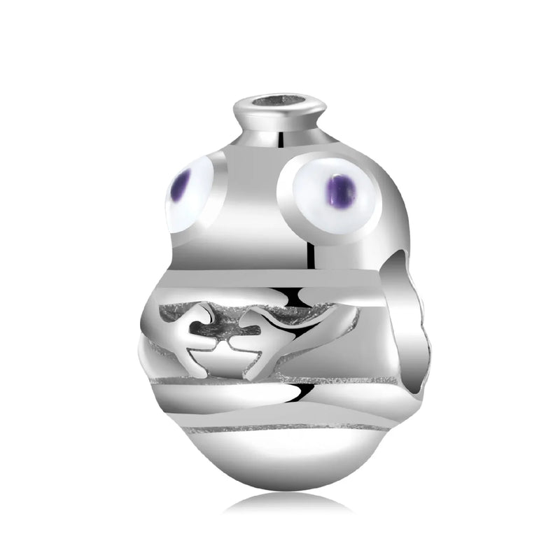 925 Silver Monster Beads Small Jewelry for Necklace Bracelet