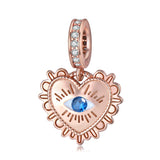 Rose Charm S925 Sterling Silver Pendant Girl Necklace Bracelet diy Accessories
