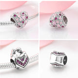 MAGIC CHARMS S925 Sterling Silver Bead Pendant Shining Love Bracelet Beads