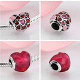 MAGIC CHARMS S925 Sterling Silver Bead Pendant Shining Love Bracelet Beads