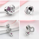 MAGIC CHARMS S925 Sterling Silver Bead Pendant Shining Love Bracelet Beads