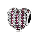 MAGIC CHARMS S925 Sterling Silver Bead Pendant Shining Love Bracelet Beads