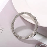 Crystal Magnet Buckle Bracelet for Women