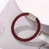 Crystal Magnet Buckle Bracelet for Women
