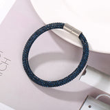 Crystal Magnet Buckle Bracelet for Women