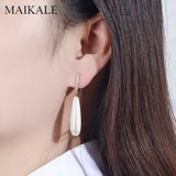 Pearl Water Drop CZ Earrings Hypoallergenic Women