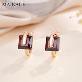 MultiColor CZ Stud Earrings for Women Wedding Party