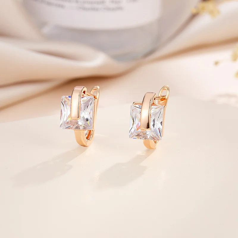 MultiColor CZ Stud Earrings for Women Wedding Party