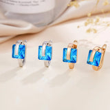 MultiColor CZ Stud Earrings for Women Wedding Party