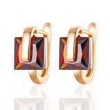 MultiColor CZ Stud Earrings for Women Wedding Party