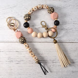Leopard Print MAMA Bracelet Keychain Bag Pendant Gift