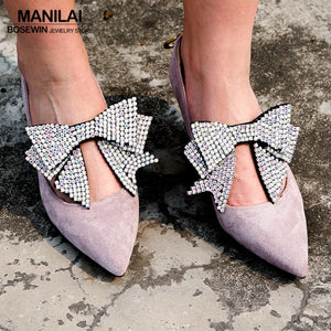 Rhinestone Bowknot Charm Anklets Bracelet Women Foot Jewelry