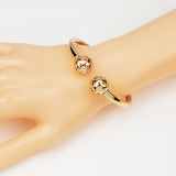 Alloy Bangles Bracelets Women Geometric Cuff Bangles Jewelry