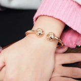 Alloy Bangles Bracelets Women Geometric Cuff Bangles Jewelry