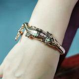 Ancient Alloy Crocodile Bracelets Cuff Statement Bangle