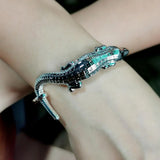 Ancient Alloy Crocodile Bracelets Cuff Statement Bangle