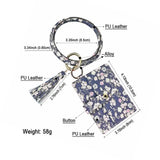 Bohemia PU Leather Keychain with Tassel Bracelet