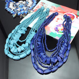 Boho Wood Bead Choker Necklaces For Women 8 Colors