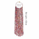 Bohemian Resin Beaded Long Necklace Women Bib Choker Ethnic Jewelry