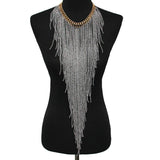 Bohemian Charm Jewelry Bead Tassel Choker Necklace