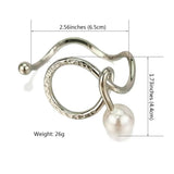 Wave Curve Metal Bracelet Bangle Charm Jewelry Party